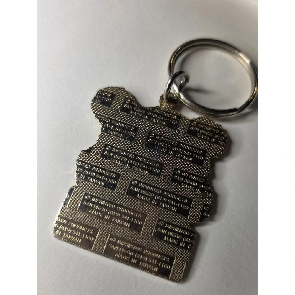 Vintage UCLA Joe Bruin Bear Mascot Keychain Imprinted Products Made in Taiwan